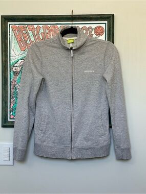 Adidas Light Gray Full Zip Front Closure Track Jacket Sweatshirt Women’s Size S